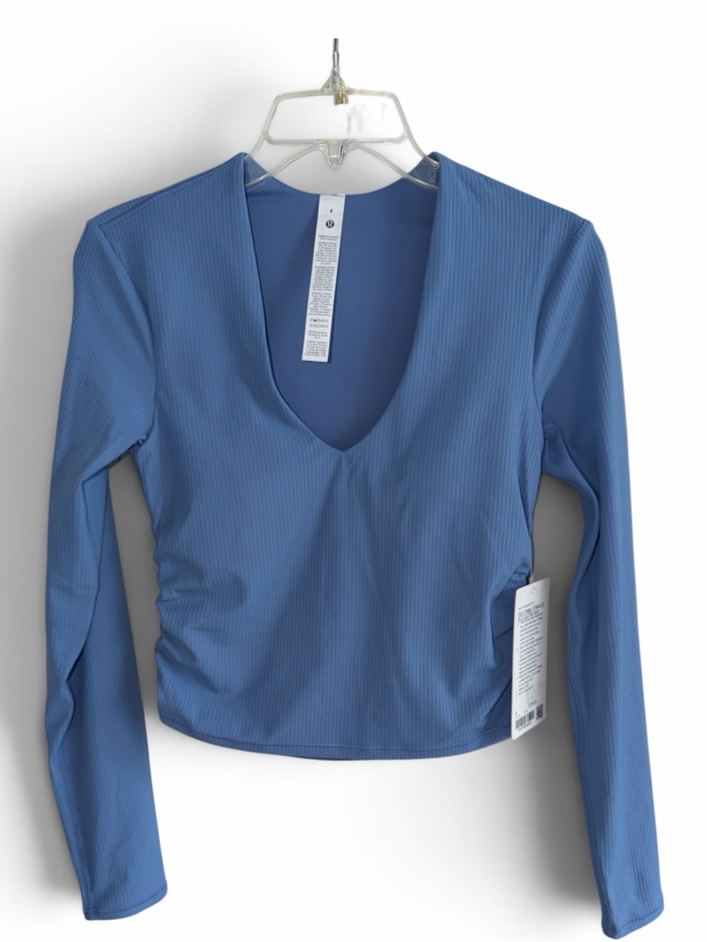 Lululemon All It Takes Ribbed Nulu V-Neck Long-Sleeve Shirt *B-D Cups size 8 - Picture 5 of 8